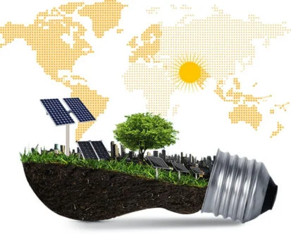 Solar Energy Revolution Center Bulb Graphic
