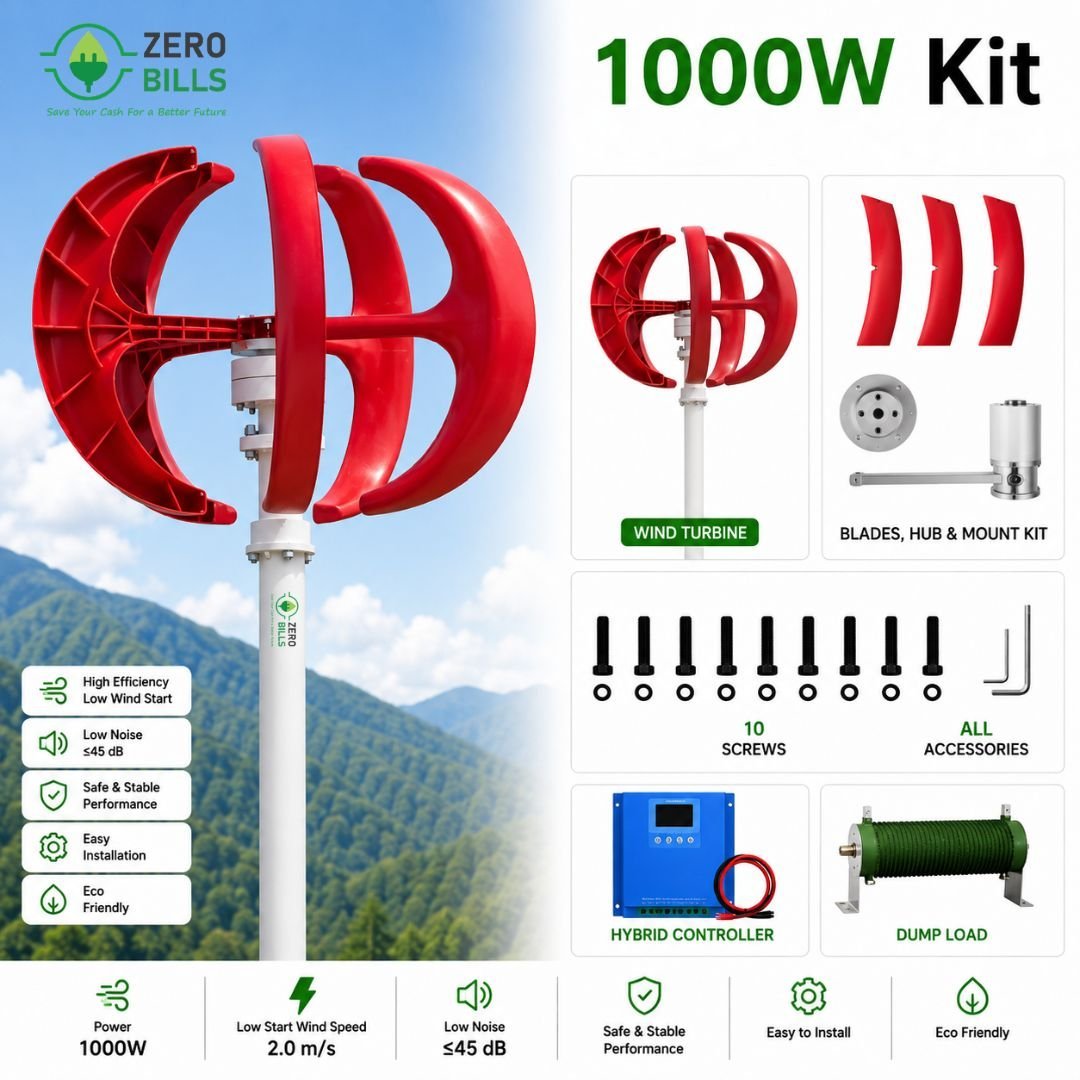 Vertical Wind 1kW Kit