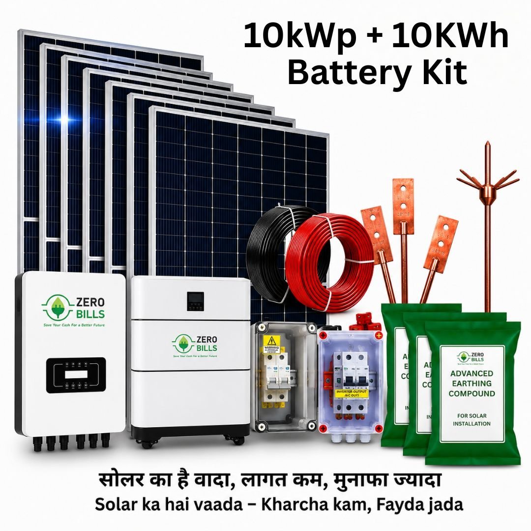 Solar Rooftop 10kWp + 10kWh Battery Kit