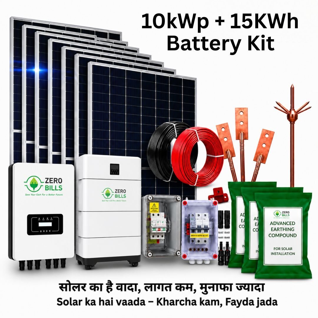 Solar Rooftop 10kWp + 15kWh Battery Kit