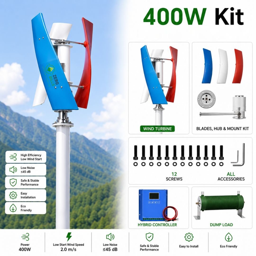 Vertical Wind 400W Kit