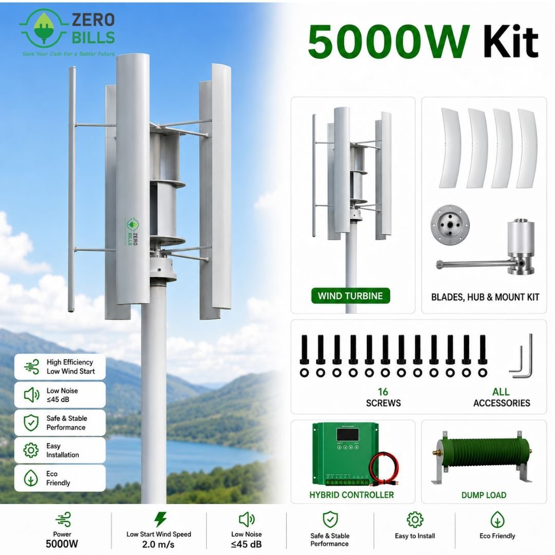 Vertical Wind 5kW Kit