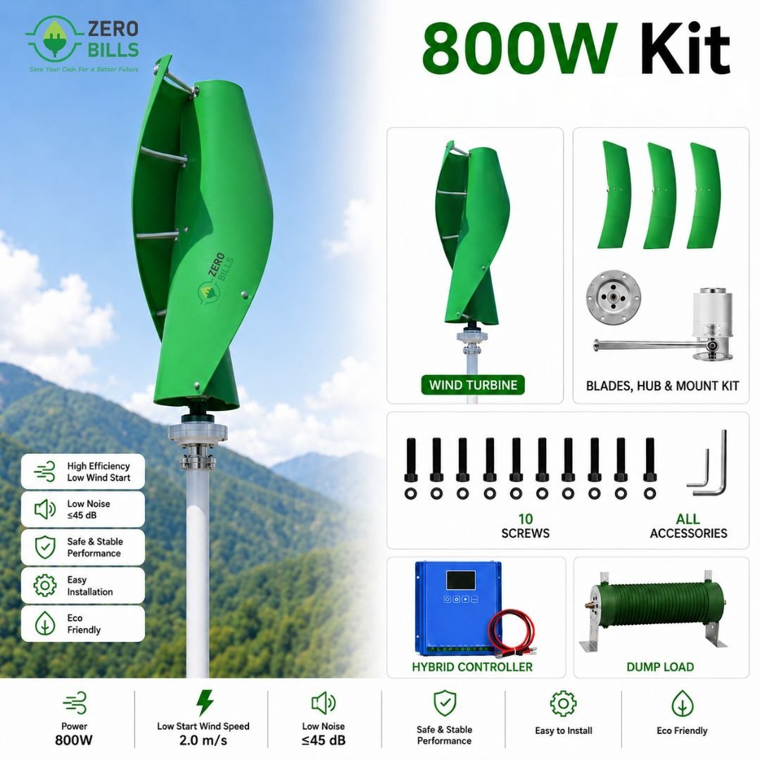 Vertical Wind 800W Kit
