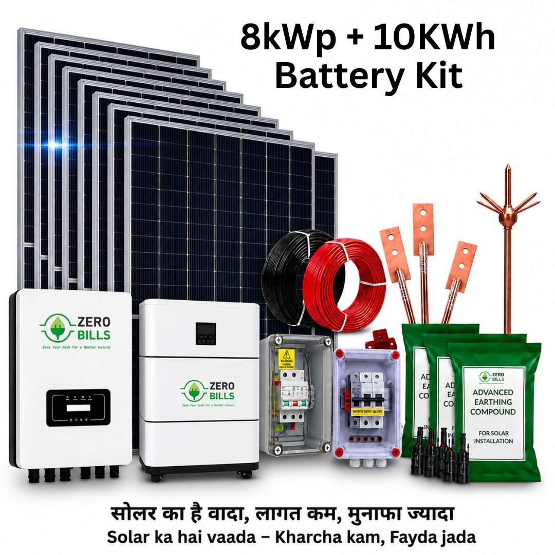 Solar Rooftop 8kWp + 10kWh Battery Kit