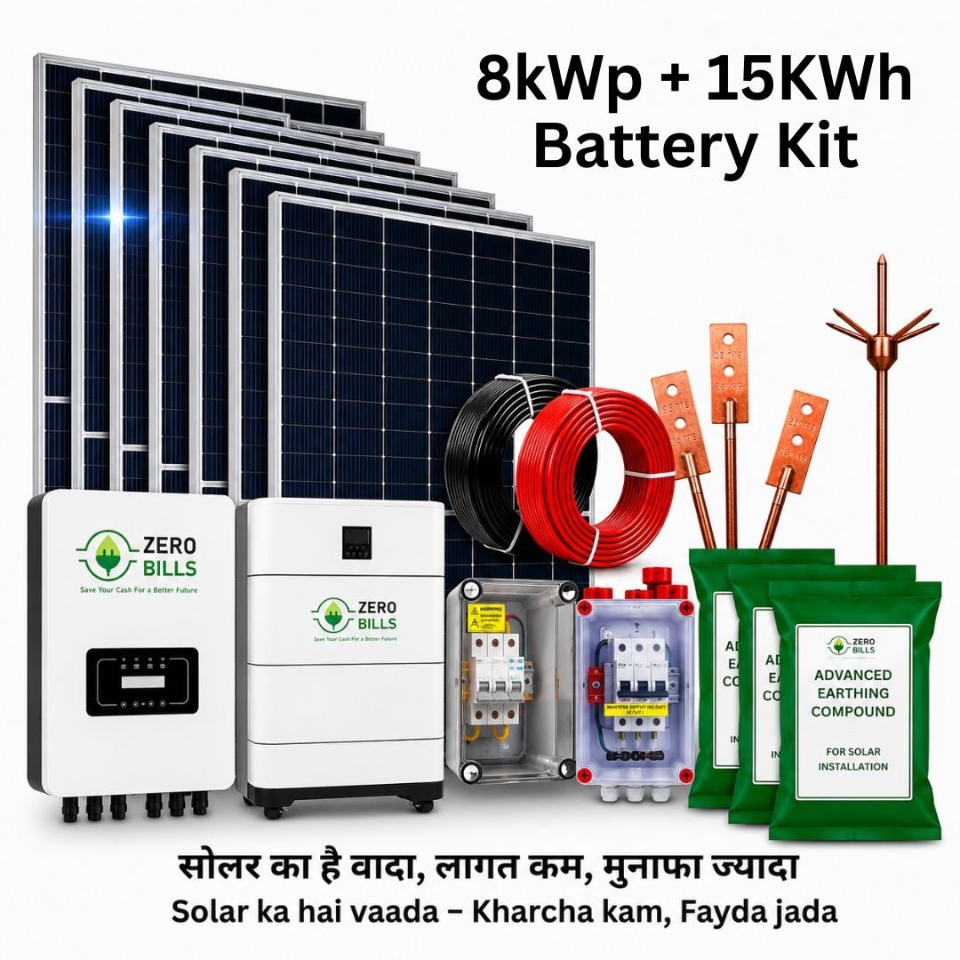 Solar Rooftop 8kWp + 15kWh Battery Kit