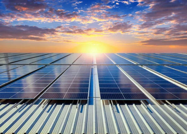 Zero Bills Solar Panels Sunset